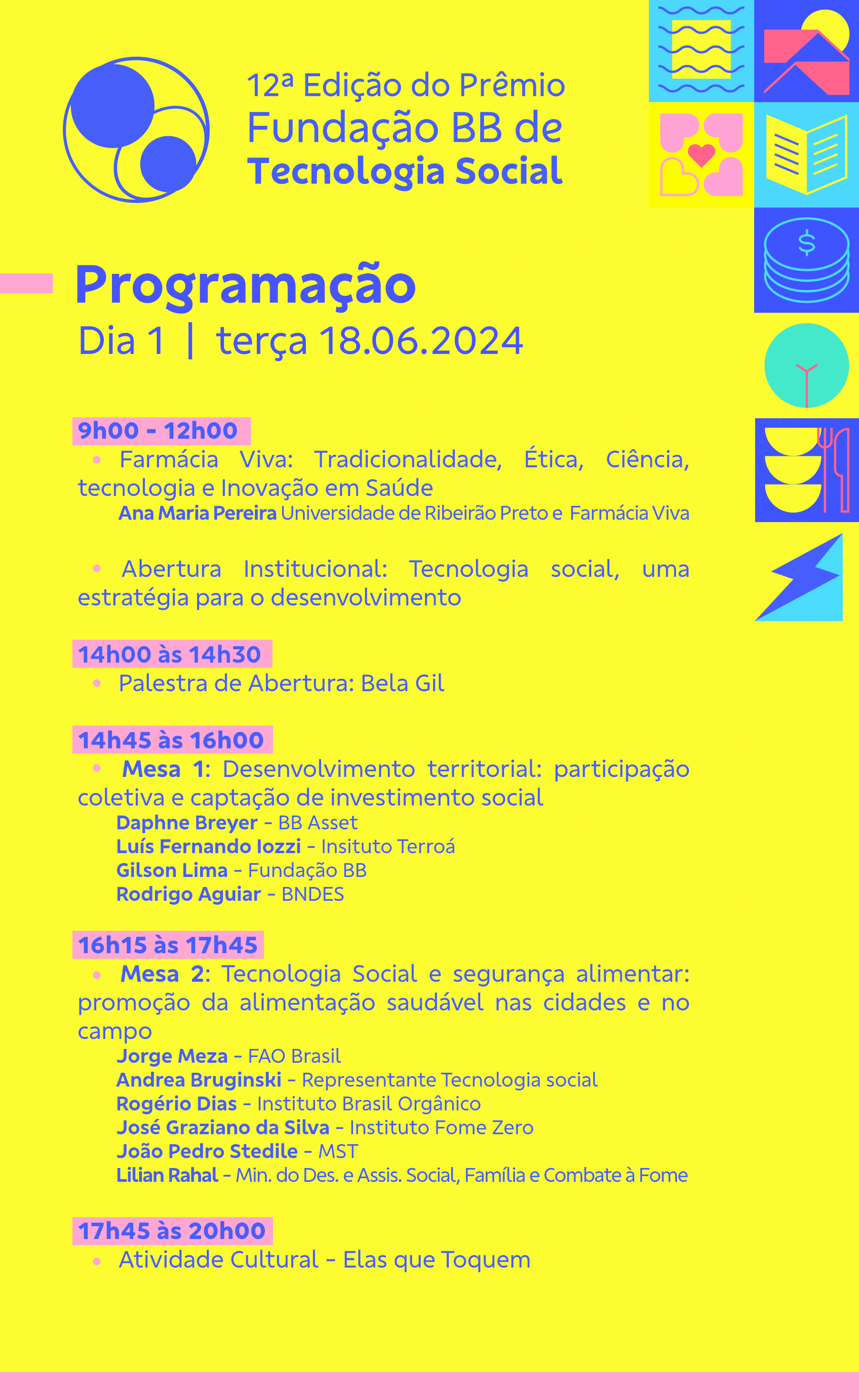 Dia 1   Programação  FUNDAÇÃO BB   PREMIO FUNDAÇÃO 2024 v11