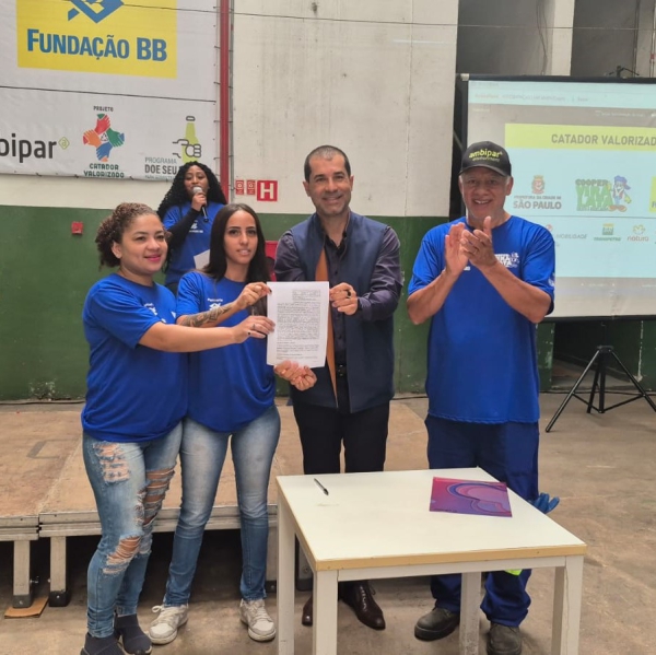 Projeto apoiado pela Fundação BB beneficia cooperativas e catadores avulsos em SP